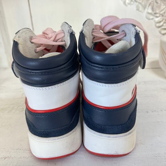 Isabel Marant Red and Navy Athletic Shoes - Picture 7 of 8